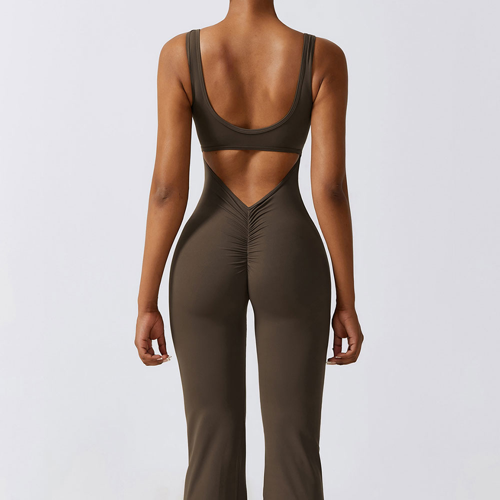 Femmes survêtement Sexy combinaisons Yoga costume une pièce Sport Fitness ensemble d'entraînement extensible body vêtements de Sport Push Up vêtements de Sport