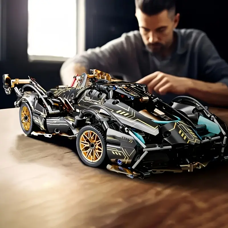 1638-teiliges Rennwagen-Baustein-Set – hochwertiges DIY-Lernspielzeug und coole Sammlerstücke! Perfektes Geschenk für Weihnachten, Geburtstage und besondere Anlässe