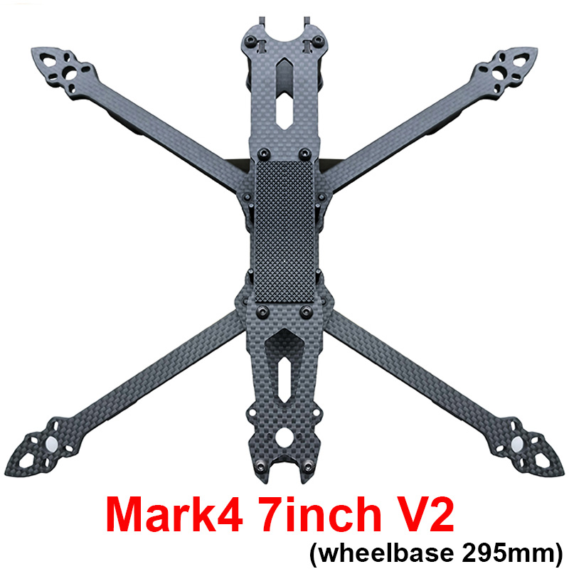 Mark4 V2 Mark 4 7 pollici 295 mm/8 pollici 367 mm/9 pollici 387 mm/10 pollici 427 mm 3K Telaio TrueX interamente in fibra di carbonio per kit fotocamera FPV Fatto