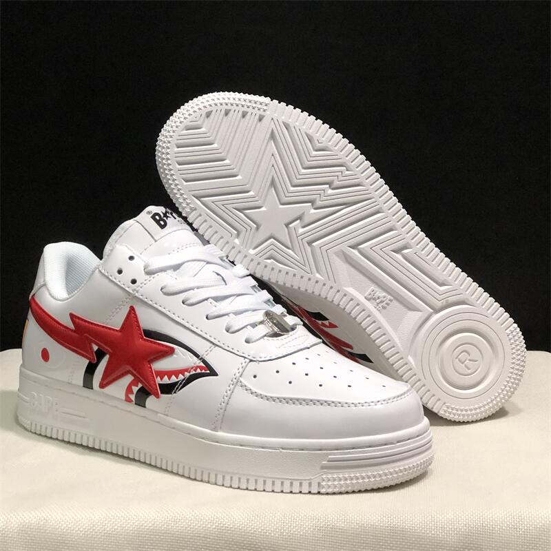 Buty sportowe A BATHING APE Shark dla mężczyzn i kobiet, unisex, Bapesta, do skateboardingu, chodzenia i aktywności na świeżym powietrzu.