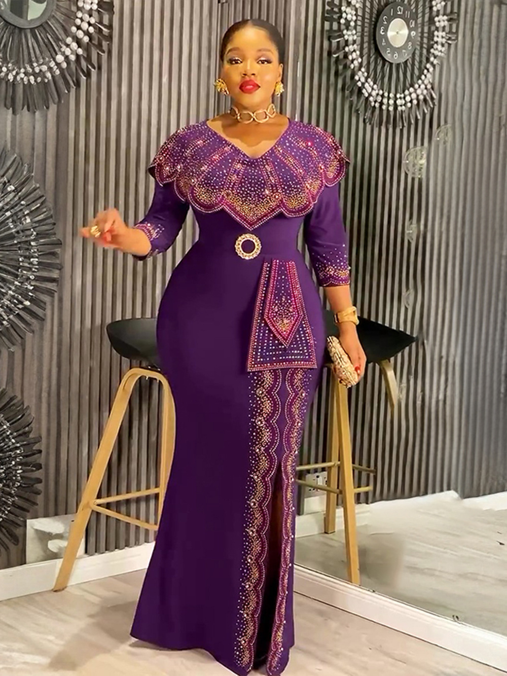Plus size vestidos de festa africanos para as mulheres 2025 nova moda dashiki ancara vestido de noite de casamento elegante turquia muçulmano maxi vestido