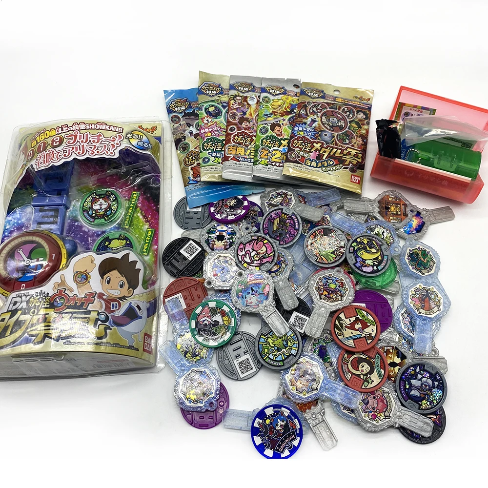 Подлинные японские аниме Yokai Watch DX, периферийные устройства Yo-Kai, наручные медали, модель для хранения ключей, коллекция, эмблема, игрушка 879