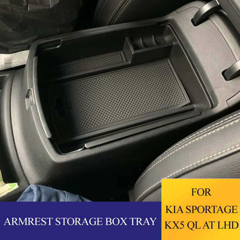 For Kia Sportage 4 QL Crdi KX5 AT LHD 2016 - 2022 ABS Car Armrest Box Storage Organzier Stowing Holder Case Accessories