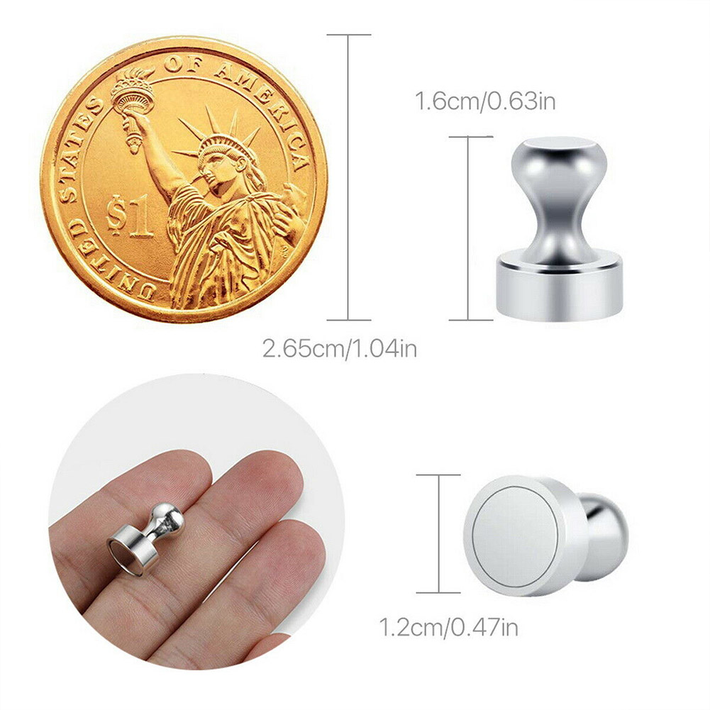 Pinos magnéticos de neodímio, ímãs para quadro, ímãs cônicos, ímãs super fortes para geladeira, ferramenta de armazenamento doméstico, 10/20 peças