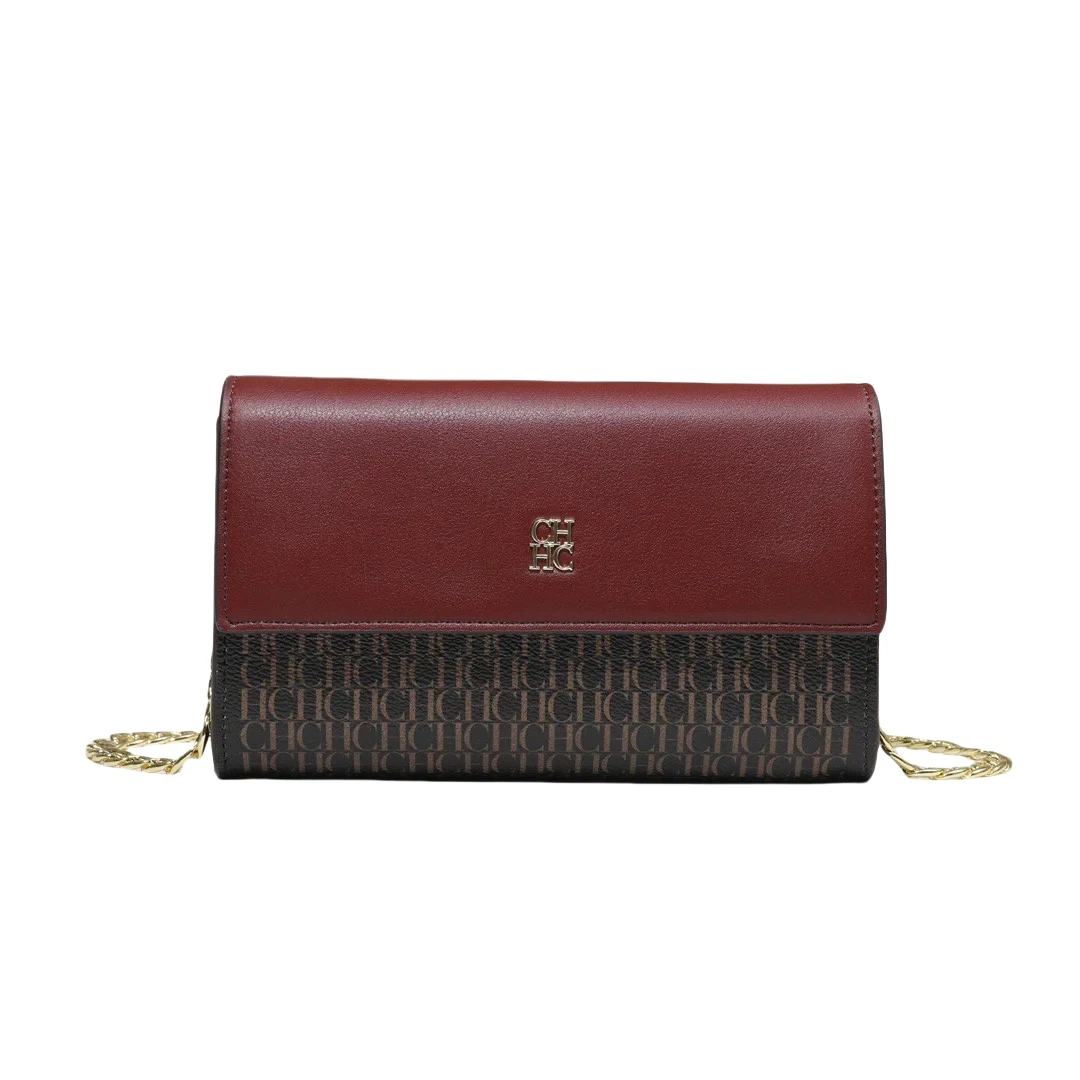 Bolso de Hombro CH Fashion para Mujer con Diseño de Letras Impresas, Esencial para el Festival 2026, Bolso de Cadena Versátil para Mujer