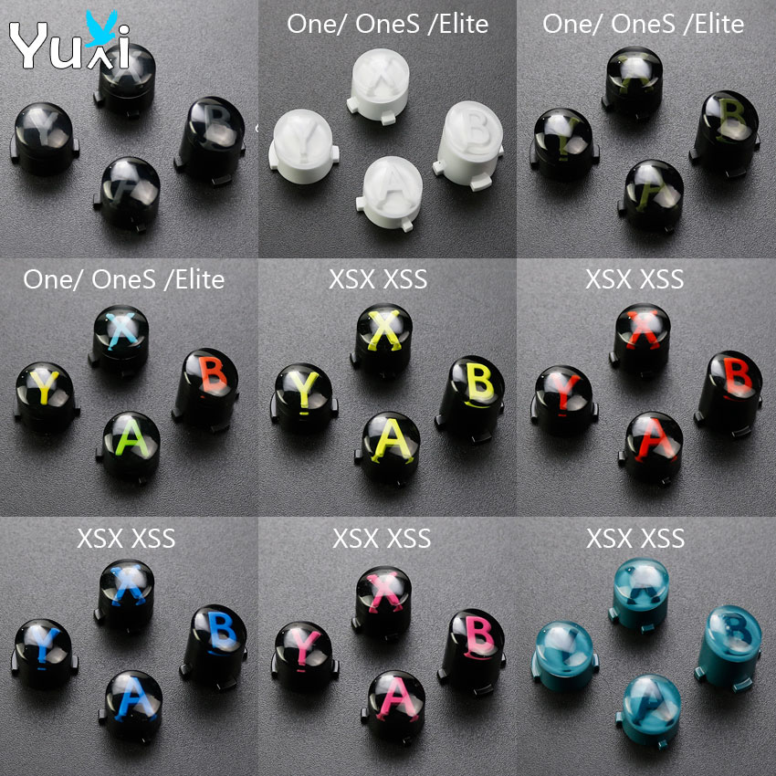 YuXi For Xbox Series X S Controller Replacement ABXY Buttons Kit For XBox One Elite Slim Gamepad Repair Part