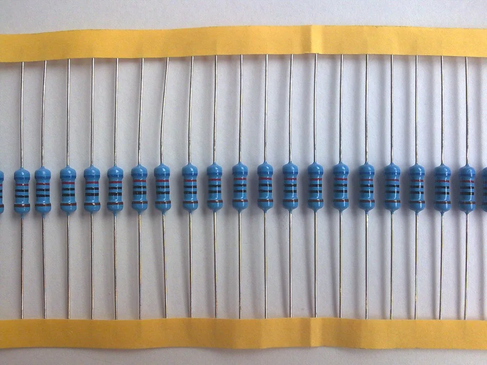 100 stks 10 k ohm 1/4 W 10 k Metaalfilmweerstand 10 kohm 0.25 W 1% ROHS