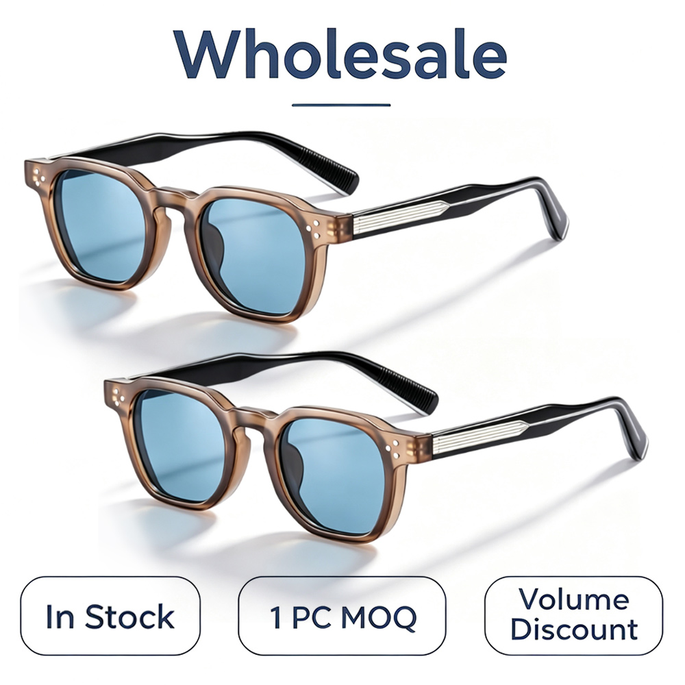 1/2/3 Pcs HBK Wholesale Fashion Men Sunglasses Retro UV400 Square Frame Sun Glasses Unisex Outdoor Travel Summer Glasses