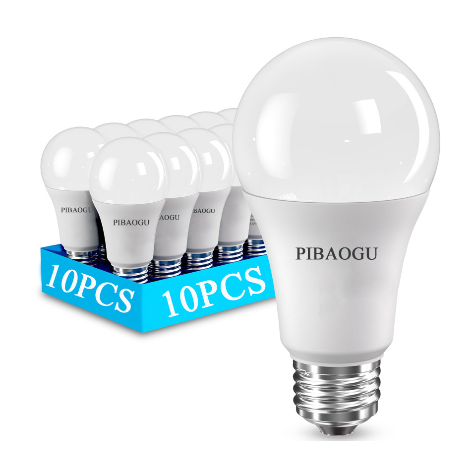 10 個 LED 電球ランプ E27 220V 電球 20 ワット 18 ワット 15 ワット 12 ワット 9 ワット 6 ワット 3 ワット LED ランパーダ 3000 K 6000 K 家の装飾リビングルームホーム