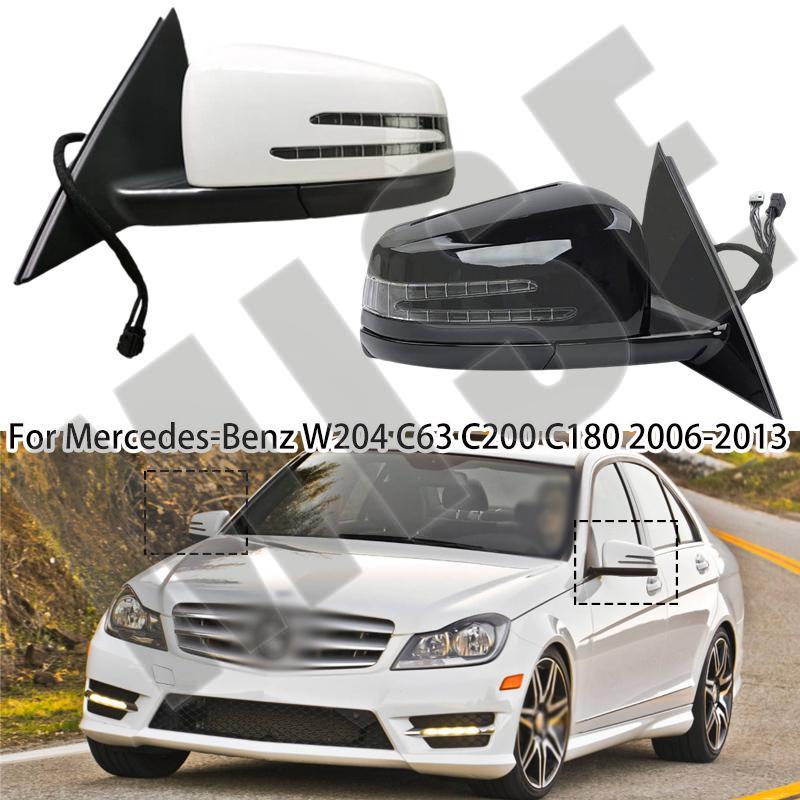 Lewe/Prawe Automatyczne Elektrycznie Regulowane Lusterko Wsteczne Boczne Lusterko Drzwiowe Zespół Do Mercedes-Benz W204 C63 C200 C180 2006 2007 2008 2009-2013