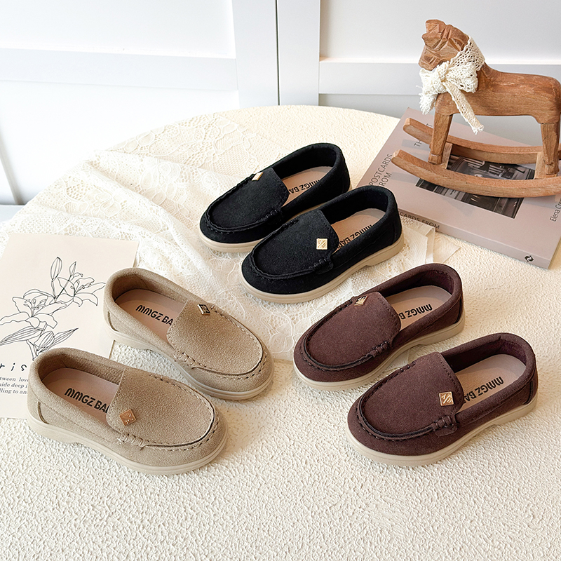 Mocassini Primaverili per Bambini, Scarpe Comode e Antiscivolo per Uso Quotidiano, Colori Solidi, Moda per Bambini 7-12 Anni