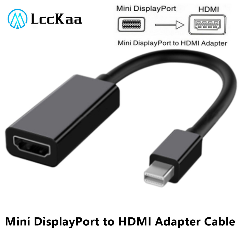 Thunderbolt Mini DisplayPort DP a HDMI Cable 1080P TV proyector puerto de visualización a HDMI Cable adaptador para Mac Macbook Pro Air