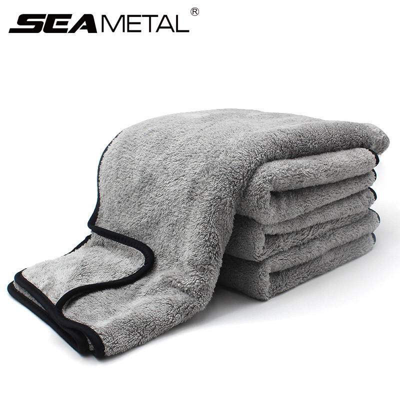 75x35 60x40cm Microfiber Autowashanddoek Sneldrogend Auto Cleaning Extra Zachte Doek Hoge wateropname Voor Autowasaccessoire