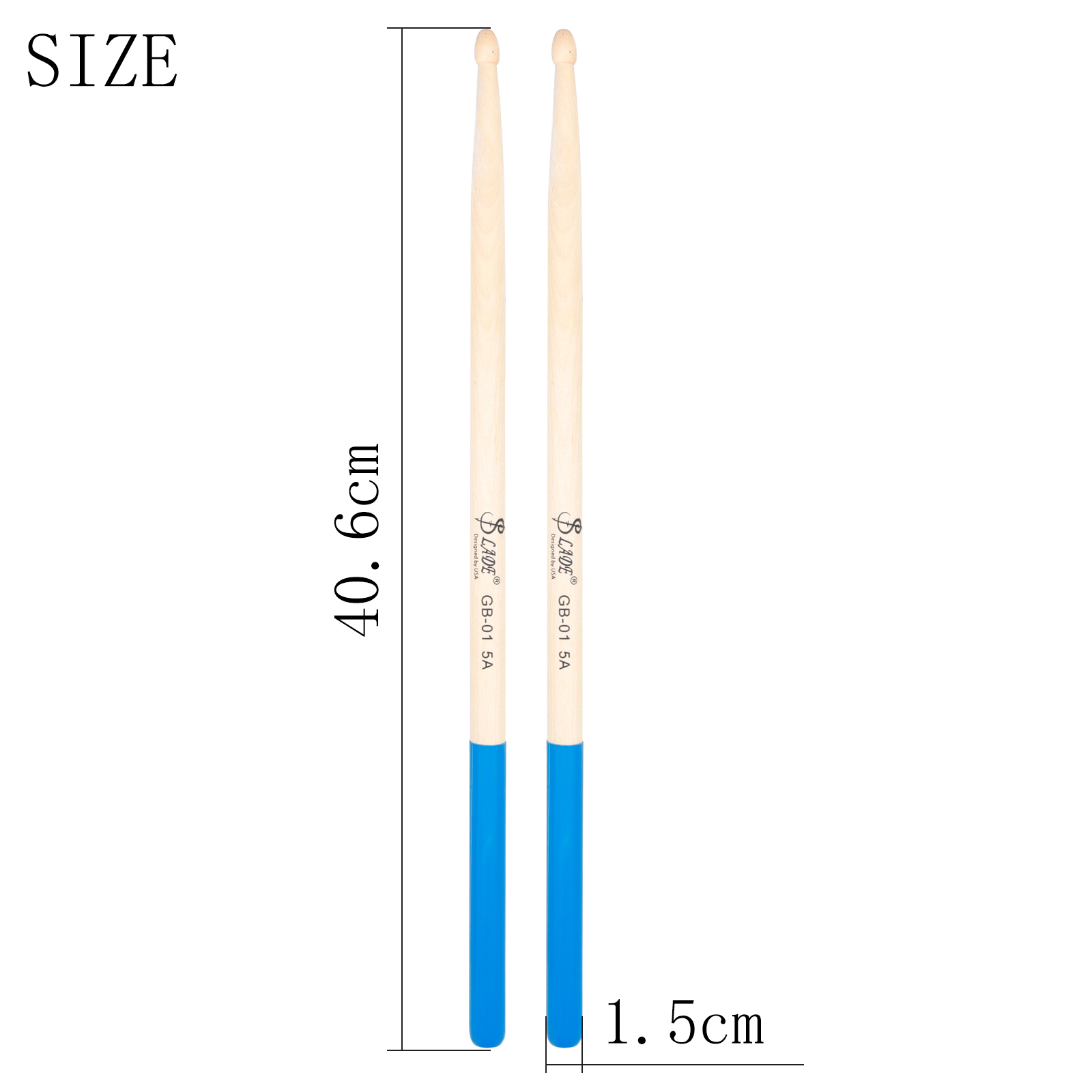 Slade 1 Paar 5a Ahorn Drumsticks profession elles Holz Percussion Zubehör 5 Farben Drum Mallets Musik instrumenten teile