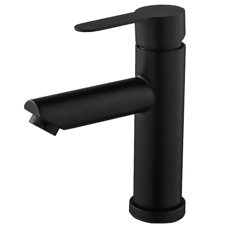Basin Sink Bathroom Faucet Deck Mounted Hot Cold Water Basin Mixer Taps Matte Black Lavatory Sink Tap Crane With 2 Hoses