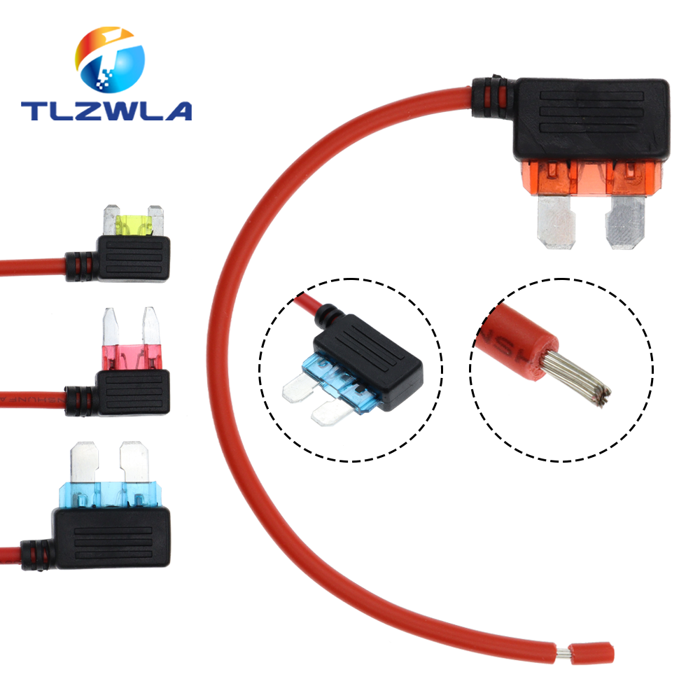 Portafusibles de 12V, adaptador de grifo de circuito adicional, hoja Micro estándar Ford ATM APM, 1 Uds.