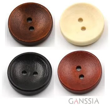 50 pçs/lote Tamanho: 10mm-25mm Botões de Madeira Natural para Costura de Roupas Artesanato Presente Scrapbooking Acessórios Decoração (SS-2276)