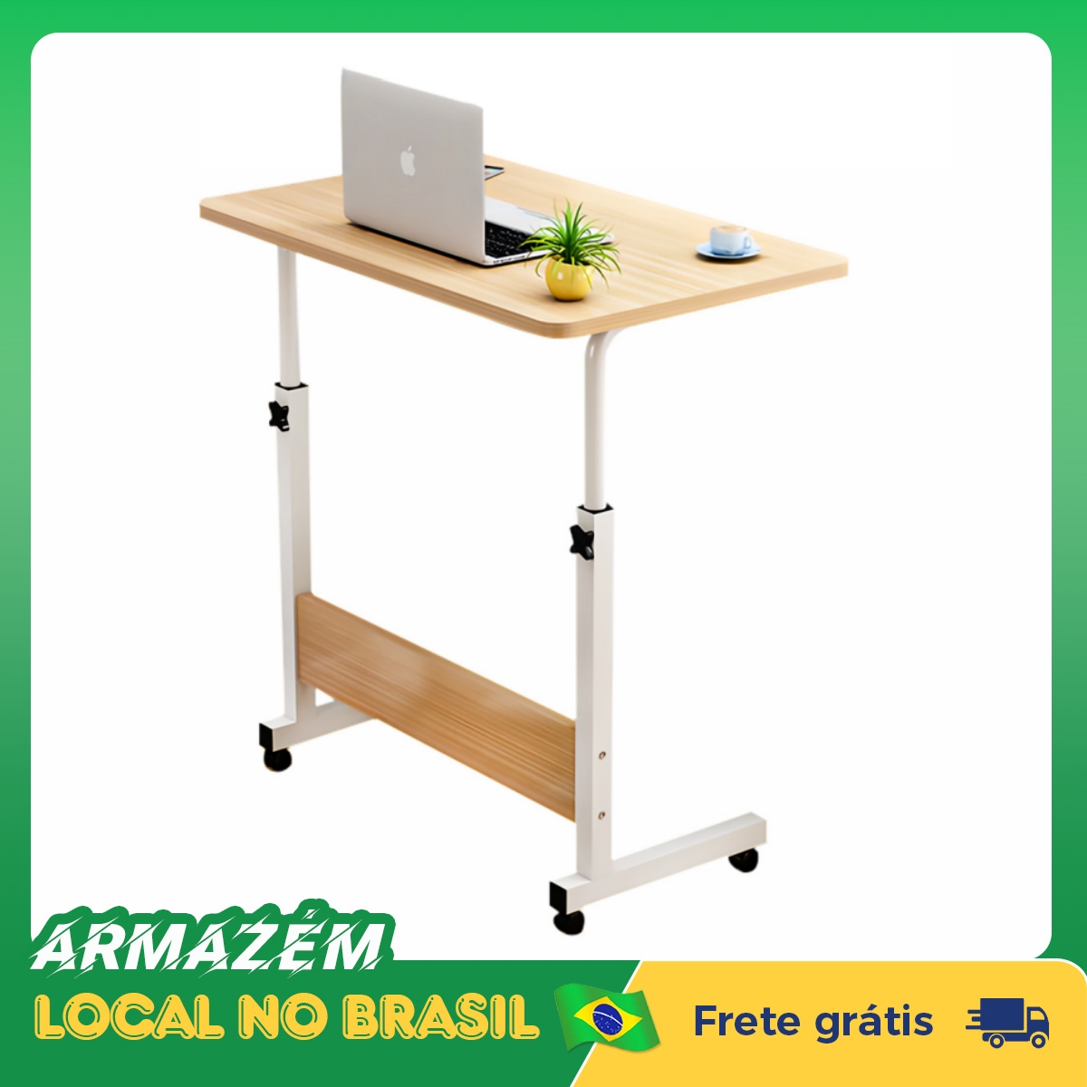 Mesa de computador móvel, mesa de leitura ajustável, mesa giratória para laptop, mini mesa de cabeceira preguiçosa