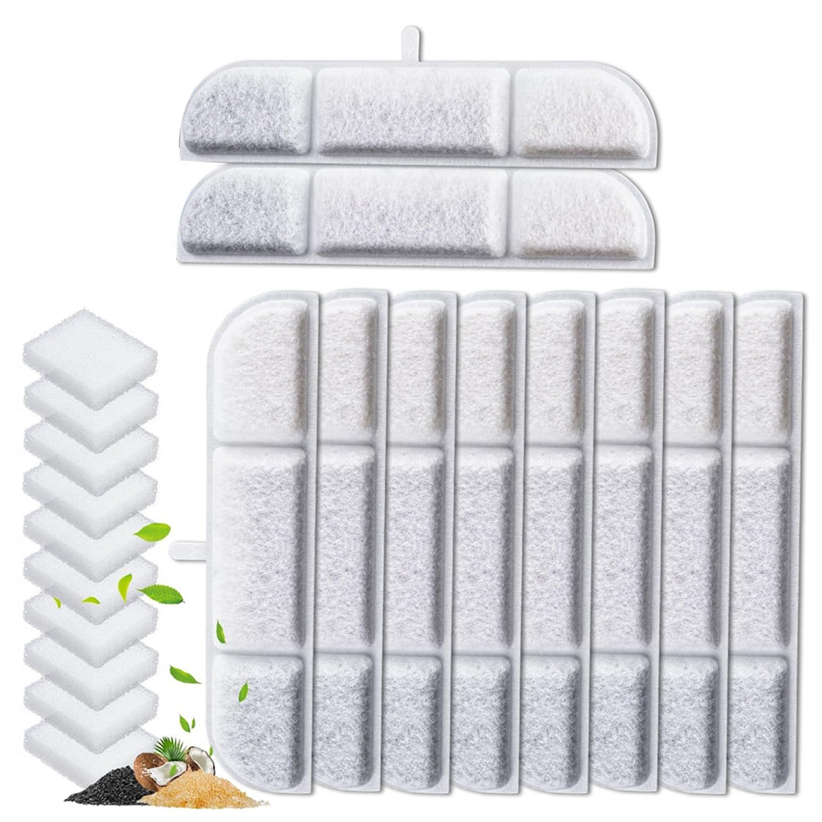 A72P Replacement Cat Water Fountain Filters for Pet Water Fountain Pump 84oz/2.5L Pet Water Dispenser Filters