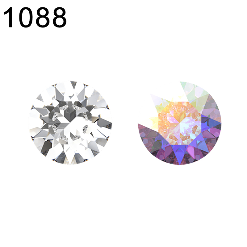 1088 XIRIUS Chaton oryginalne kryształy z Austrii szpiczasty tył foliowany Strass do tworzenia biżuterii Nail Art rozmiar PP14-SS39