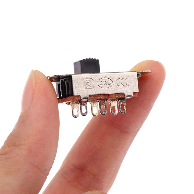 Pin de soldadura SS23F19, 10 piezas, 6P, interruptor deslizante de 2 posiciones, alta corriente, refrigerador de coche, aspiradora, interruptor de vehículo eléctrico
