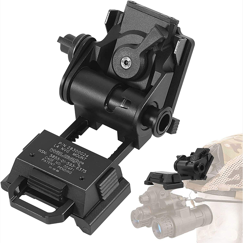 BOOIU L4G24 NVG металлическое крепление для шлема регулируемый металлический алюминиевый тактический шлем для крепления очков ночного видения PVS15/18
