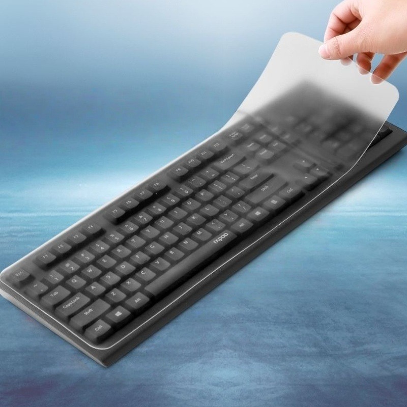 Housse de protection transparente ultra-fine pour clavier - Housse de protection standard pour clavier de bureau PC, imperméable et anti-poussière