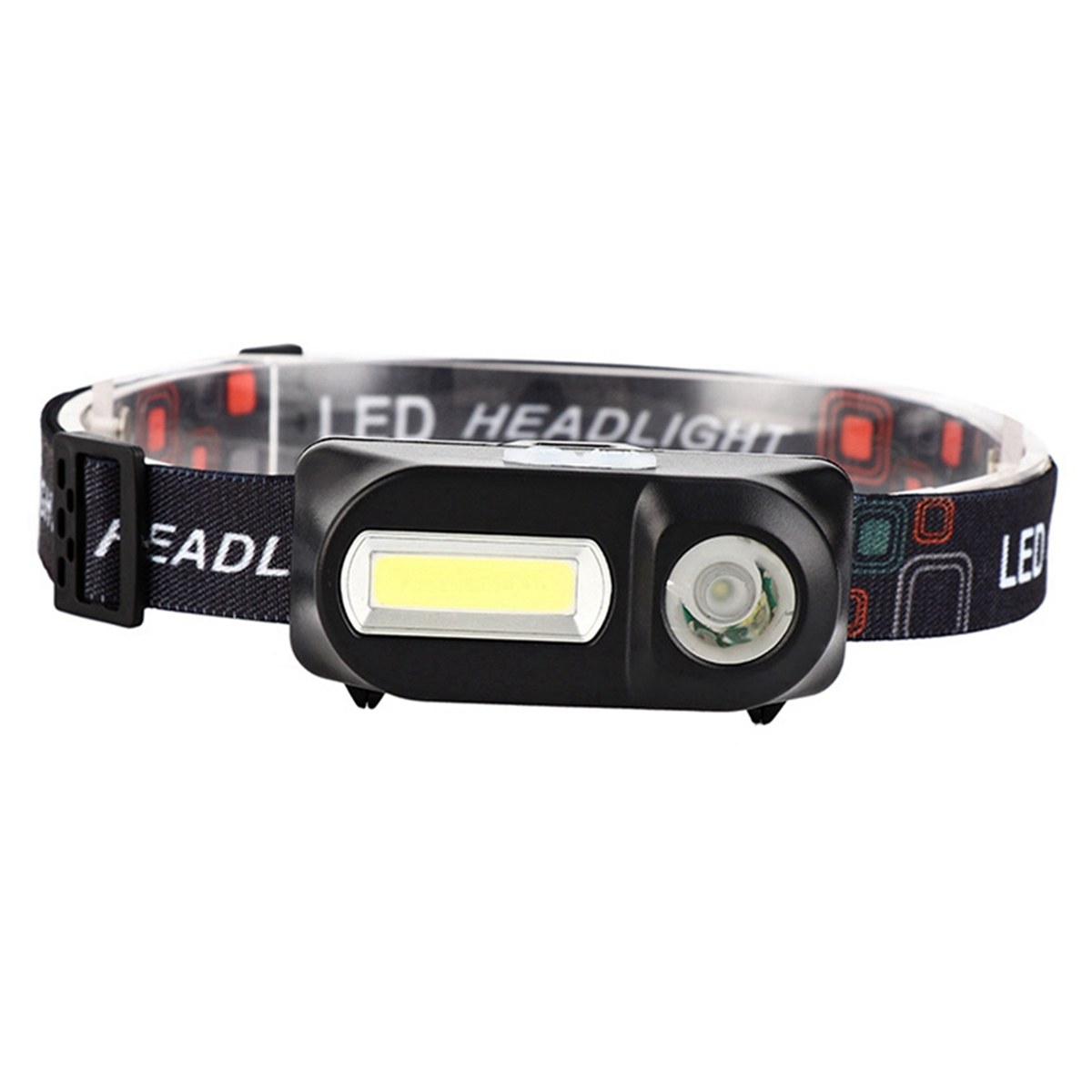 A71P LED Headlight Portable Flashlight COB Outdoor Emergency Headlight Camping Hiking Night Fishing Light