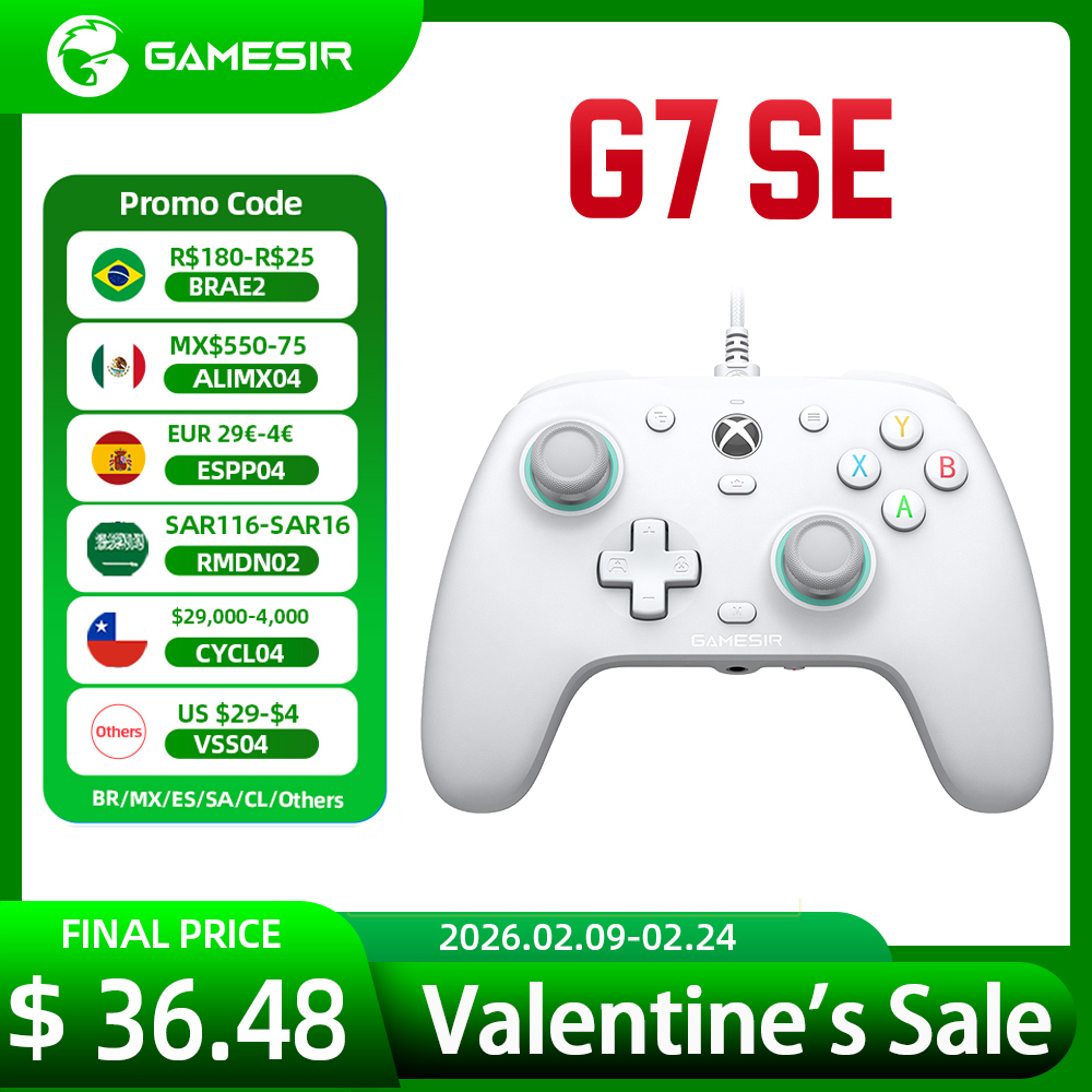 GameSir G7 SE Игровой контроллер Xbox Проводной геймпад для Xbox Series X, Xbox Series S, Xbox One с джойстиком с эффектом Холла