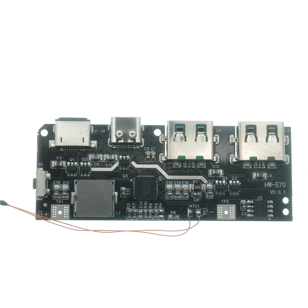 22,5W Powerbank 5-Port Bidirektionales Schnelllademodul Leiterplatte DIY Motherboard-Kit QC4+PD3.0