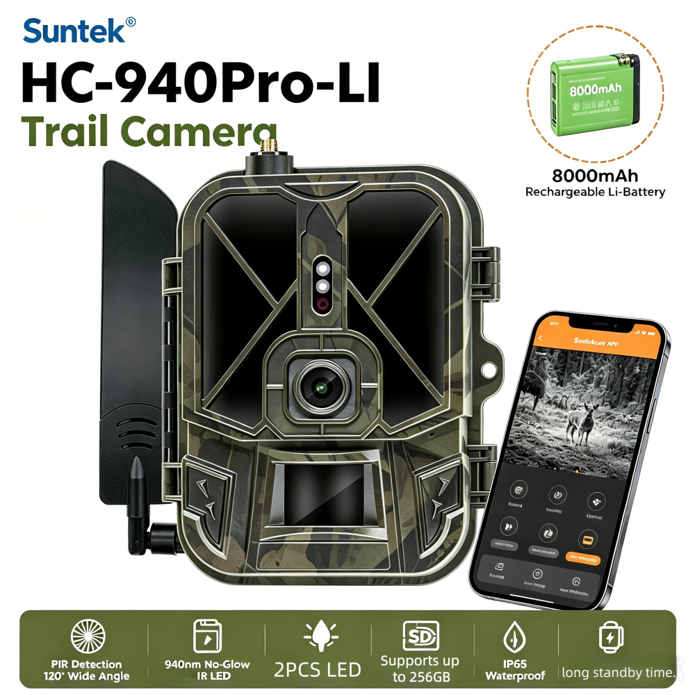 4G Sống Video10000mah Pin Lithium Tế Bào Đường Mòn Camera 36MP4K Không Dây Ứng Dụng Trò Chơi Dịch Vụ Đám Mây Chống Nước IP66 Động Vật Hoang Dã Cam
