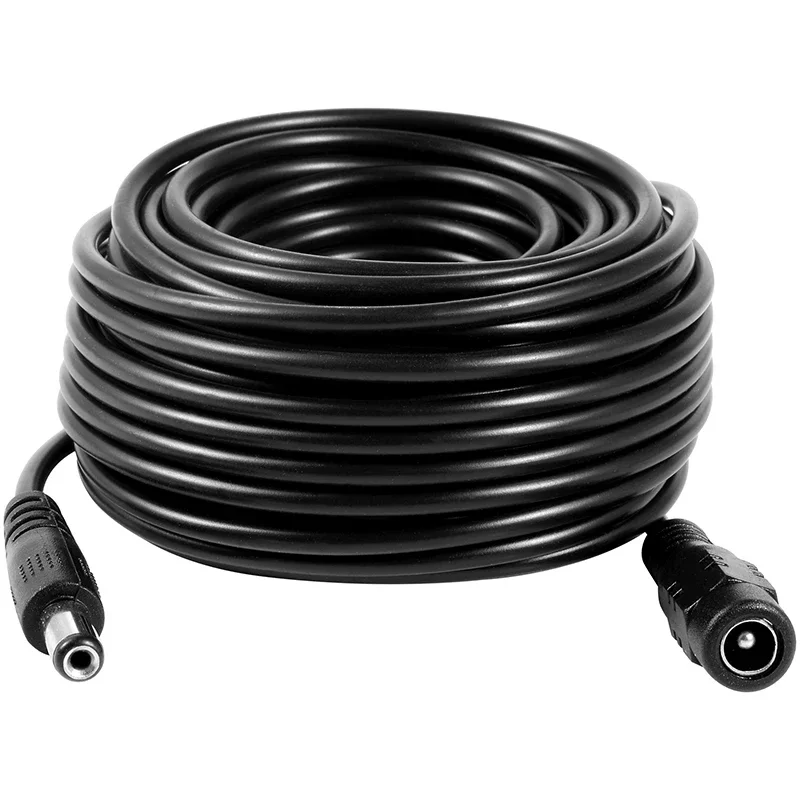 Uvusee CCTV 10 metros 5M 15M 20 metros 2,1x5,5mm Dc 12v Cable de extensión de alimentación para cámaras de seguridad de Audio cámara Ip Dvr independiente
