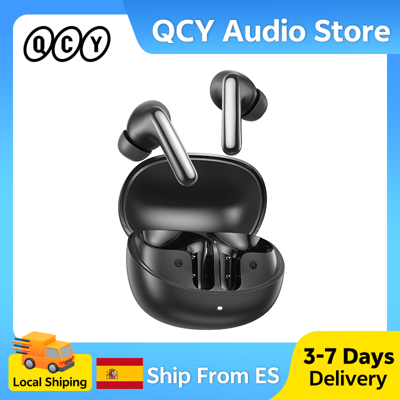 QCY MeloBuds N60 Kabellose Kopfhörer 56dB ANC Dual-Treiber Hi-Res LDAC Kompatible Kopfhörer Bluetooth 6.0 Multi-Point-Verbindung