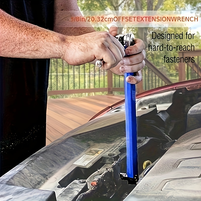 Llave de extensión compensada, llave de trinquete con adaptadores de accionamiento cuadrado de 1/2 ", 1/4" y 3/8 ", herramienta de grado cero para coche Amagi