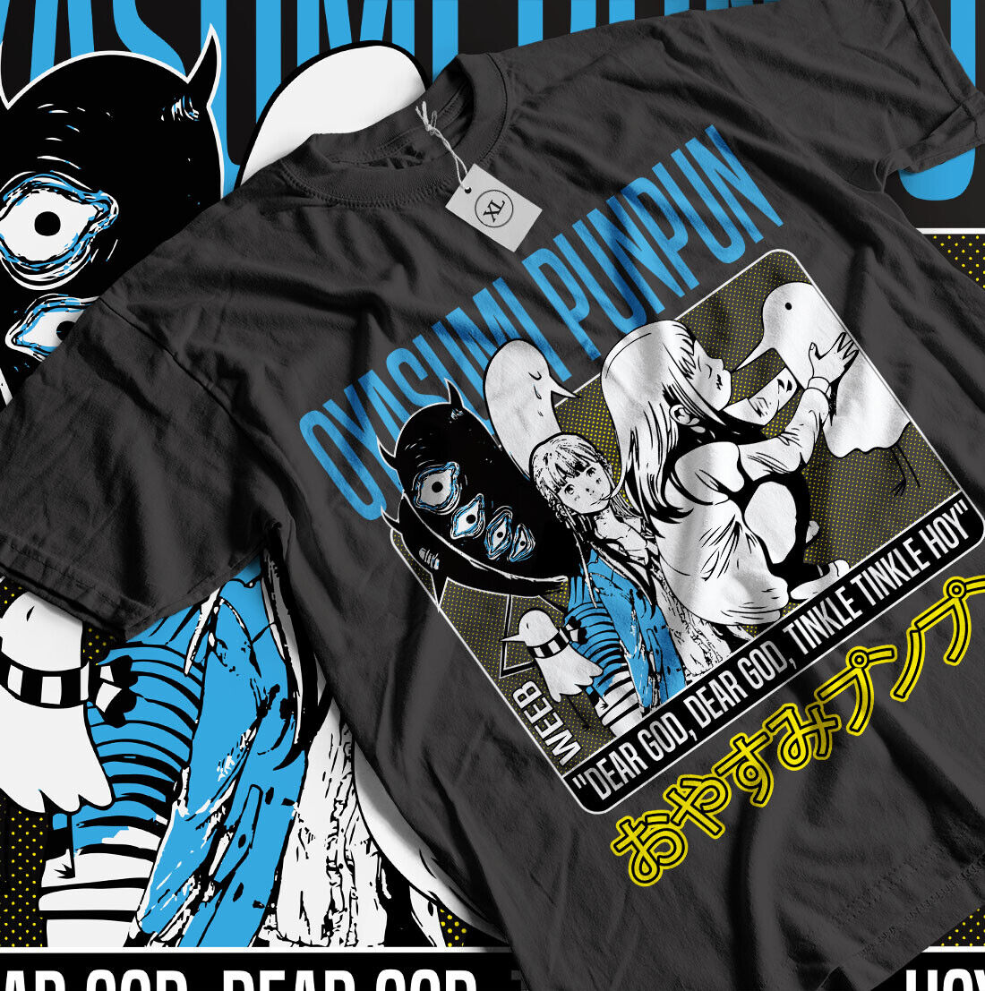 Oyasumi-Camiseta de Punpun Goodnight, Aiko Tanaka, camisa de Anime, camisa de Manga, todas las tallas
