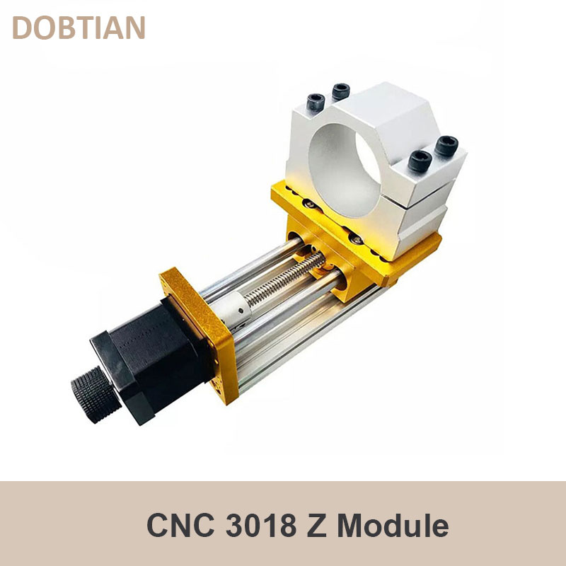 Z-Achse cnc 500 plus Modul, Aluminium-Zaxis-Gleit welle, 52mm Bohrung, W Spindel, angetrieben von nema17 42h Schrittmotor