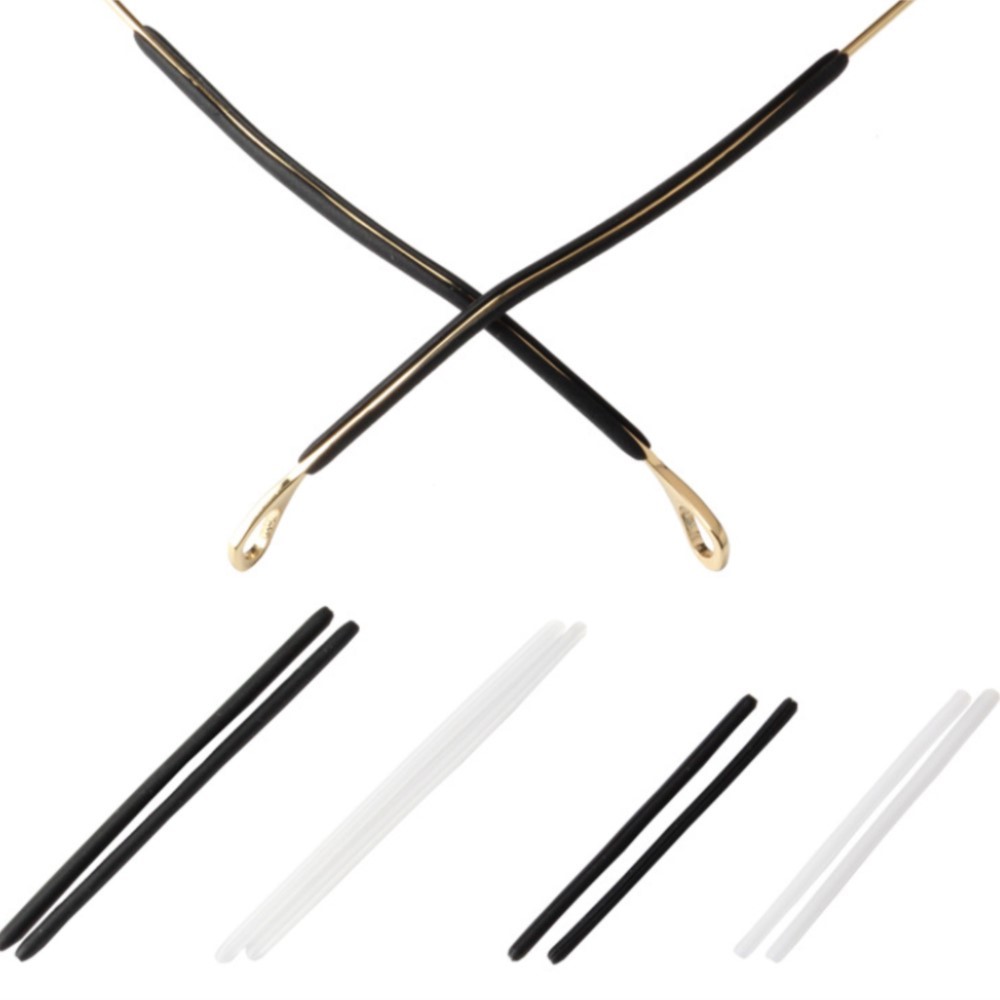 20 peças dt017 novos óculos antiderrapantes pontas de templo acessórios armação óptica templos óculos ponta de templo de silicone