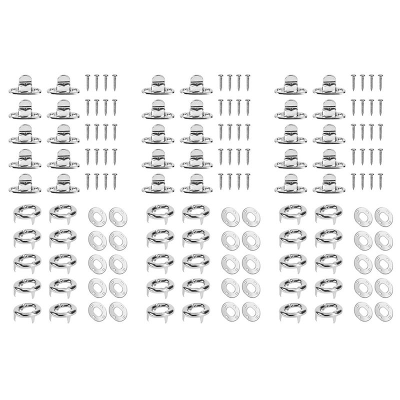 ABJO-30Sets Drehverschluss-Befestigungselemente in Marinequalität, Drehknopföse, für Leinwand, Marineboote, Segelboote, Wohnmobil-Befestigung, Drehknöpfe