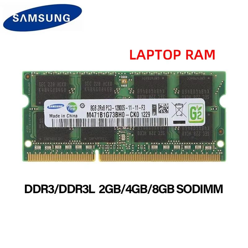 SAMSUNG DDR3 DDR3L Sodimm 2 ГБ 4 ГБ 8 ГБ 1066 МГц 1333 МГц 1600 МГц 1866 МГц 204-контактная оперативная память для ноутбука