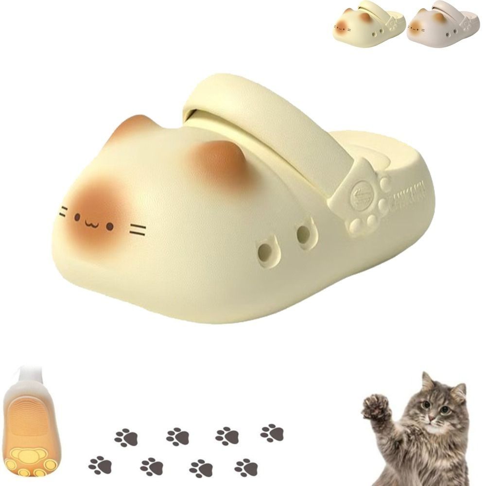 Adorabili Pantofole Impermeabili a Forma di Zampa di Gatto, Antiscivolo, Morbide, con Punta Chiusa, per Donna e Ragazza