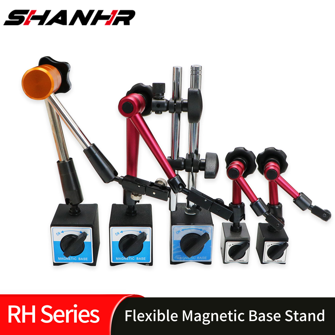 SHANHR Flexible and Strong Magnetic Base Stand for Digital Dial Indicator,Adjustable Magnetic Base Holder for Digital Indicator