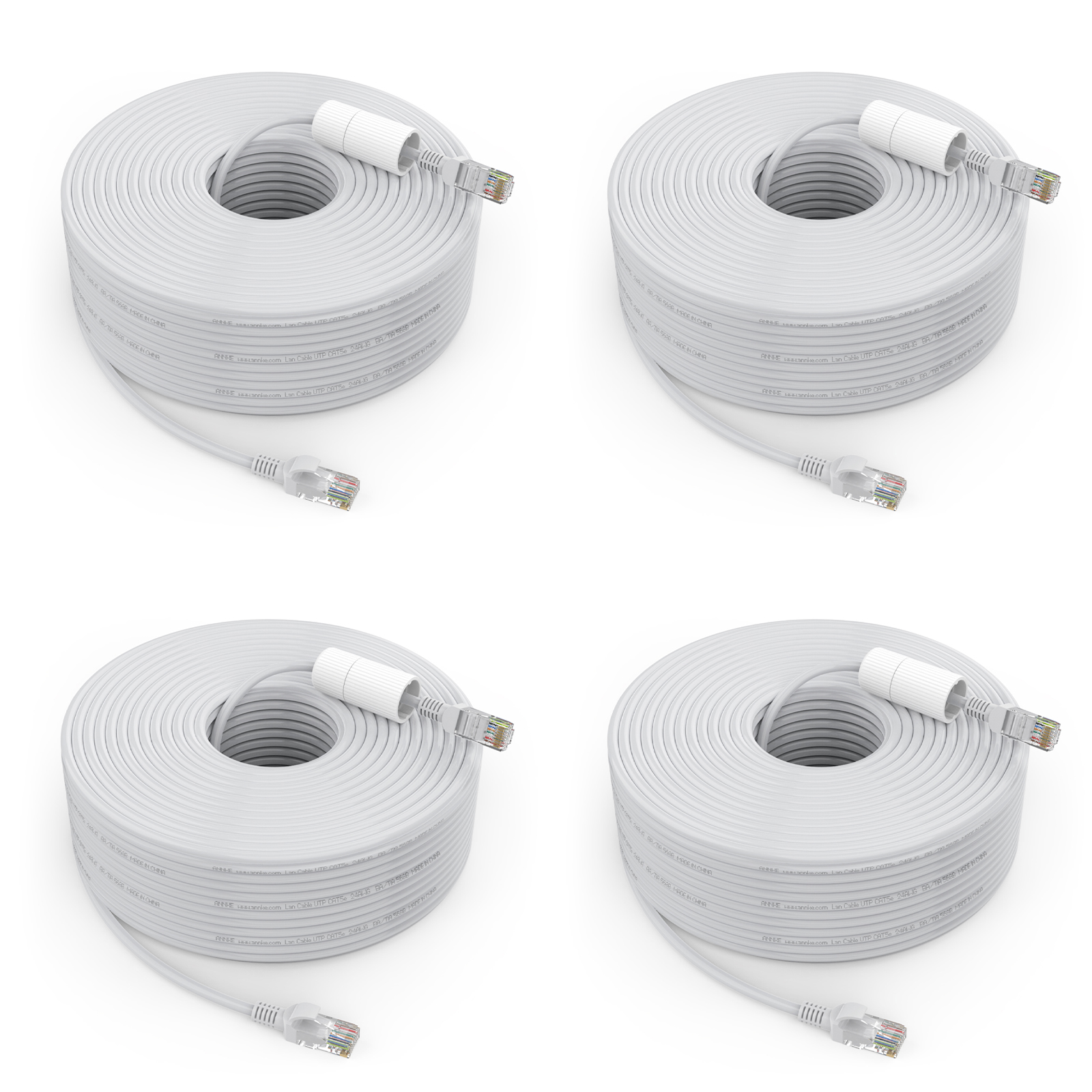 Сетевой Ethernet-Кабель Annke RJ45 для системы видеонаблюдения, 30 м 100 футов, сетевой шнур LAN, POE кабель для POE IP-камеры, NVR Concatenon