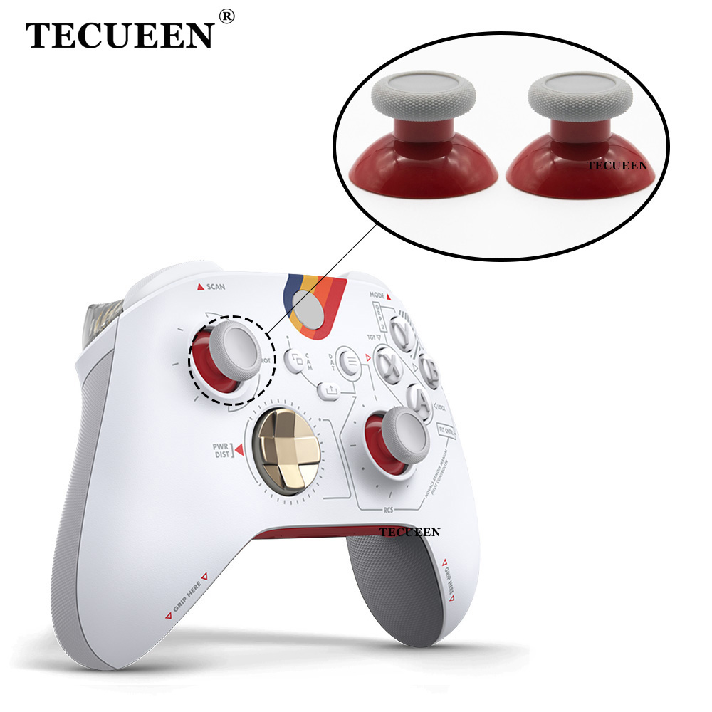 2 pièces pour manettes Xbox Series X S : Grips de joysticks 3D, capuchons de joysticks analogiques, protections de sticks analogiques, pièces de rechange