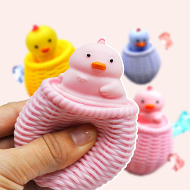 Игрушка Chick Squishi, сжимаемые игрушки, игрушка для декомпрессии, клетка для снятия стресса, игрушка для снятия стресса, мягкий мяч с животными для взрослых и детей, Pop It