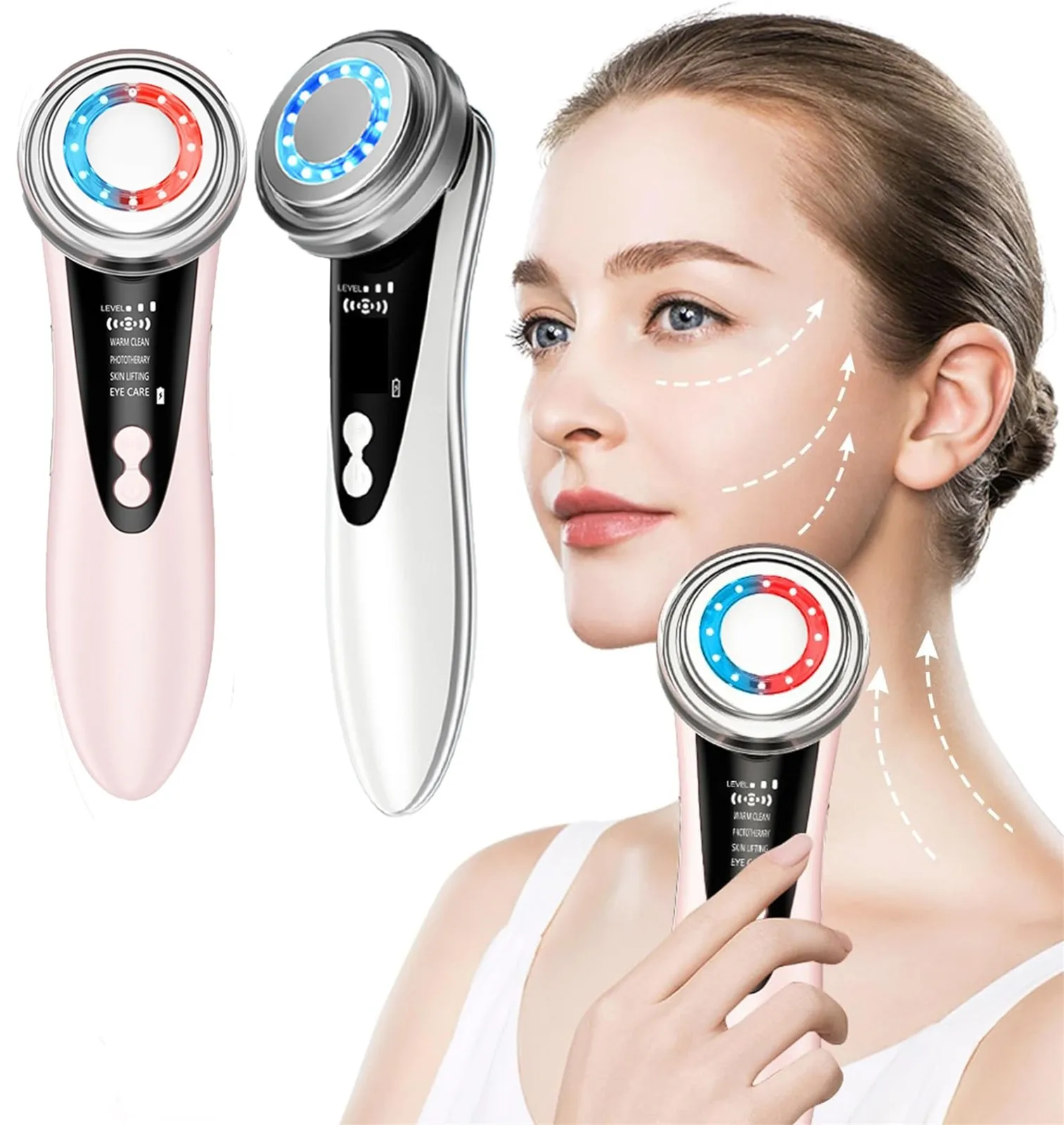 Masajeador facial ultraligero inalámbrico, instrumento de rejuvenecimiento de la piel con fotones de belleza, Compatible con hombres, novedad de 2024