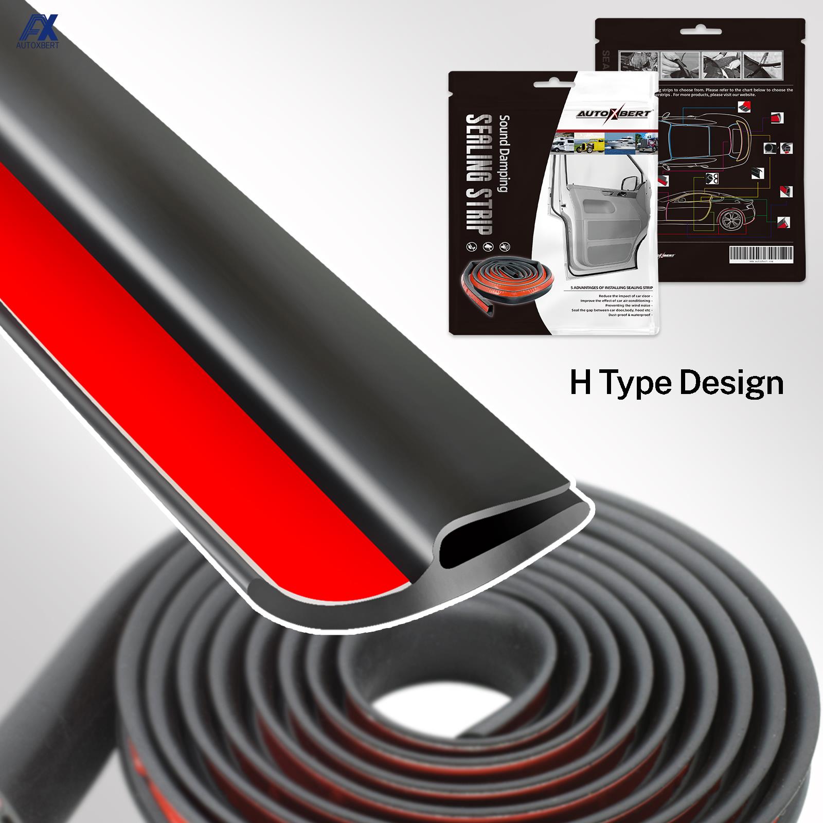 Type h Auto Voorruit Afdichtingen Rubber Achterruit Tochtstrip Zonnedak Afdichting Strip Sierlijst Afdichting Voor BMW E46 E60 E90