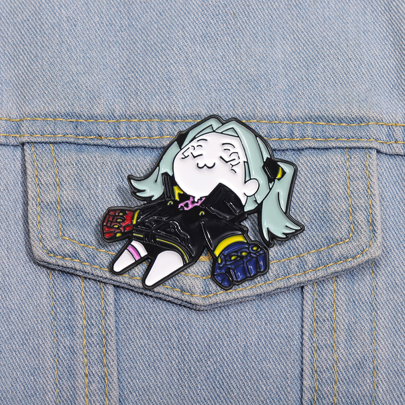 Cyberpunk jogo esmalte pinos presente personalizado cyber punk coletar lapela crachá mochila chapéu colar broches crianças festa bonito presentes
