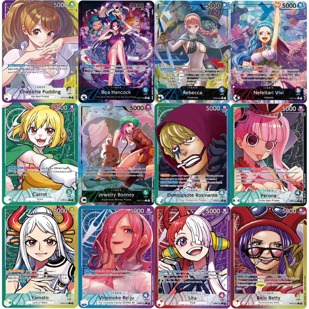 Цельная аниме-карта OPCG, английская версия, Nami/Robin/Uta/Yamato/Vivi/Bonney/Perona/Hancock, коллекция игровых карт