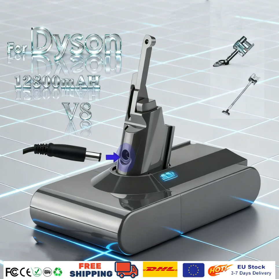 Akumulator 21.6V 12800mAh do odkurzacza Dyson V8, V8 Absolute, do odkurzacza ręcznego Dyson V8, akumulator do elektronarzędzi.