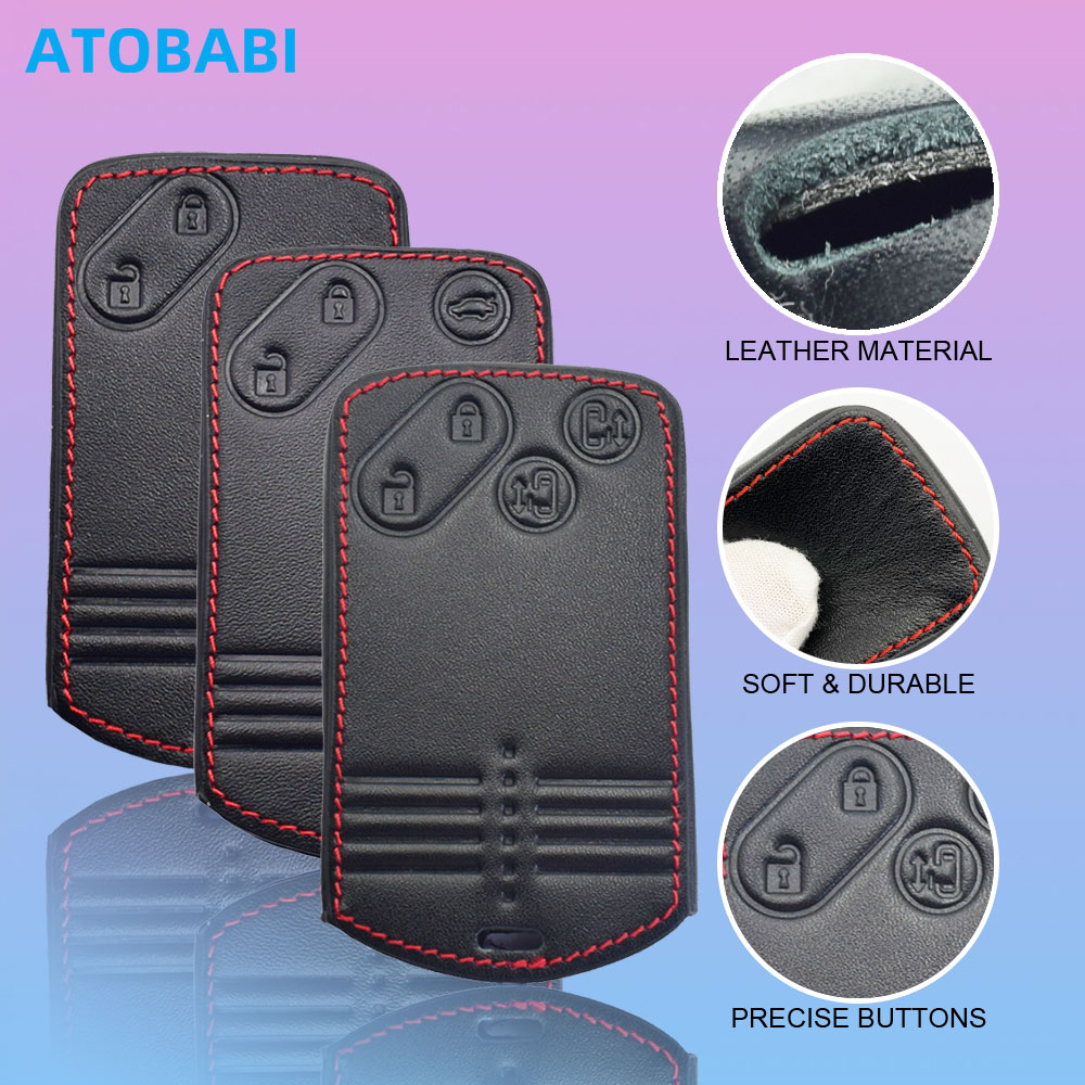 Housse de protection en cuir pour clé de voiture, pour Mazda CX-7 CX-9 MX-5 Miata RX-8 2007 2008 2009, porte-clés, télécommande intelligente, étui de protection Fob